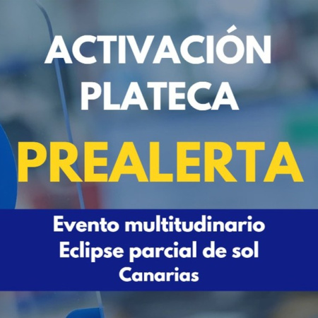 Canarias activa la prealerta del PLATECA por evento multitudinario ante el eclipse parcial de sol este miércoles