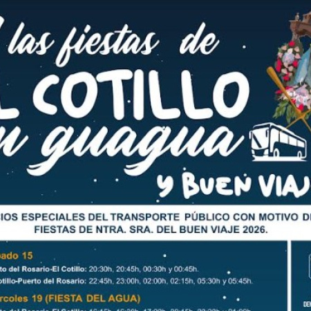 El Cabildo de Fuerteventura habilita servicios especiales de guagua con motivo de las fiestas de El Cotillo