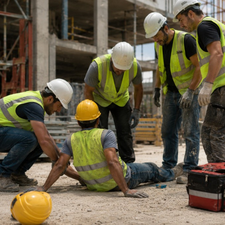 El número de accidentes laborales graves o muy graves ha descendido casi la mitad hasta el mes de junio