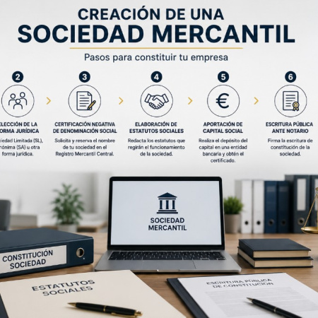 Desciende el número de sociedades mercantiles creadas en el mes de junio en Canarias con respecto al mismo mes de 2025