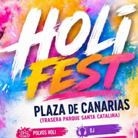 El Ayuntamiento de Las Palmas de Gran Canaria celebra una nueva edición del Holi Fest con música, color y actividades para toda la familia