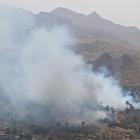 Estabilizado el incendio de El Ingenio, en Santa Lucía (Gran Canaria)