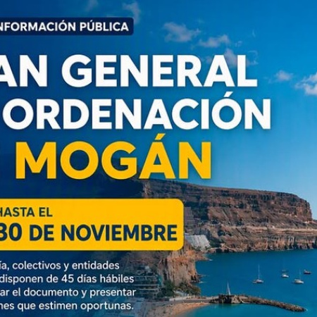 El Plan General de Ordenación de Mogán mantiene su periodo de información pública hasta el 30 de noviembre