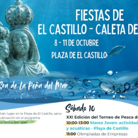 El Ayuntamiento de Antigua anuncia las fiestas de la Peña del Mar en Caleta de Fuste, del 8 al 11 de octubre.